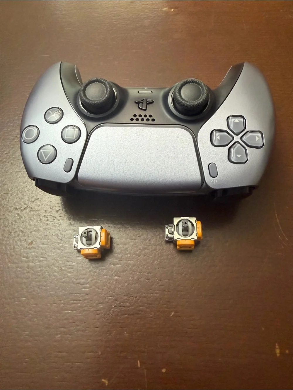 Custom silver controller for ps5 hall efect upgrade